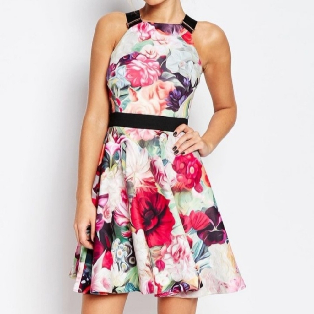TED Baker London Samra Floral-Swirl Size 2 NWOT